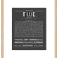 Tillie | Name Art Print