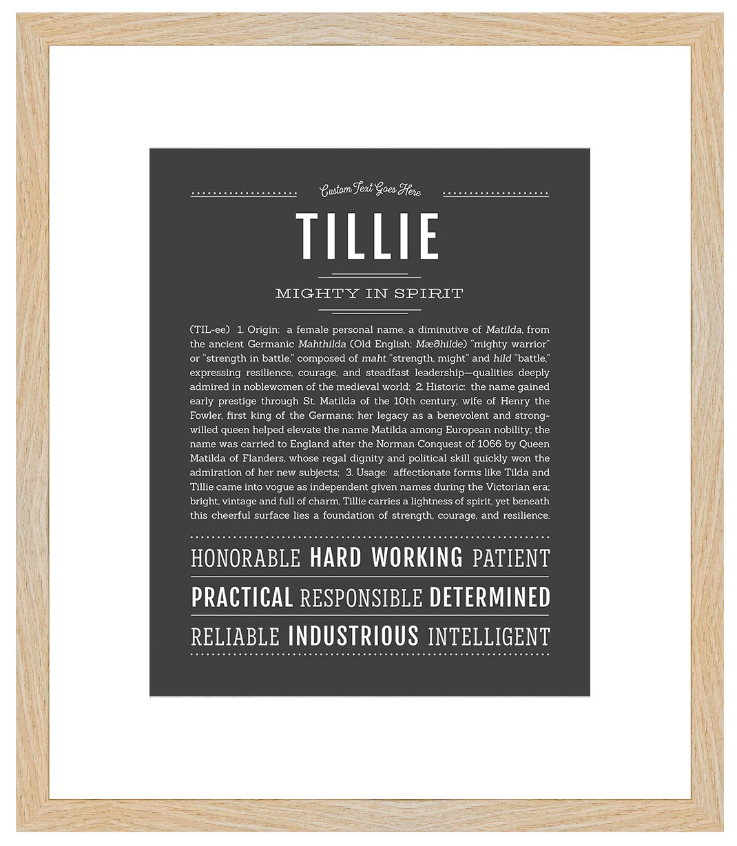 Tillie | Name Art Print