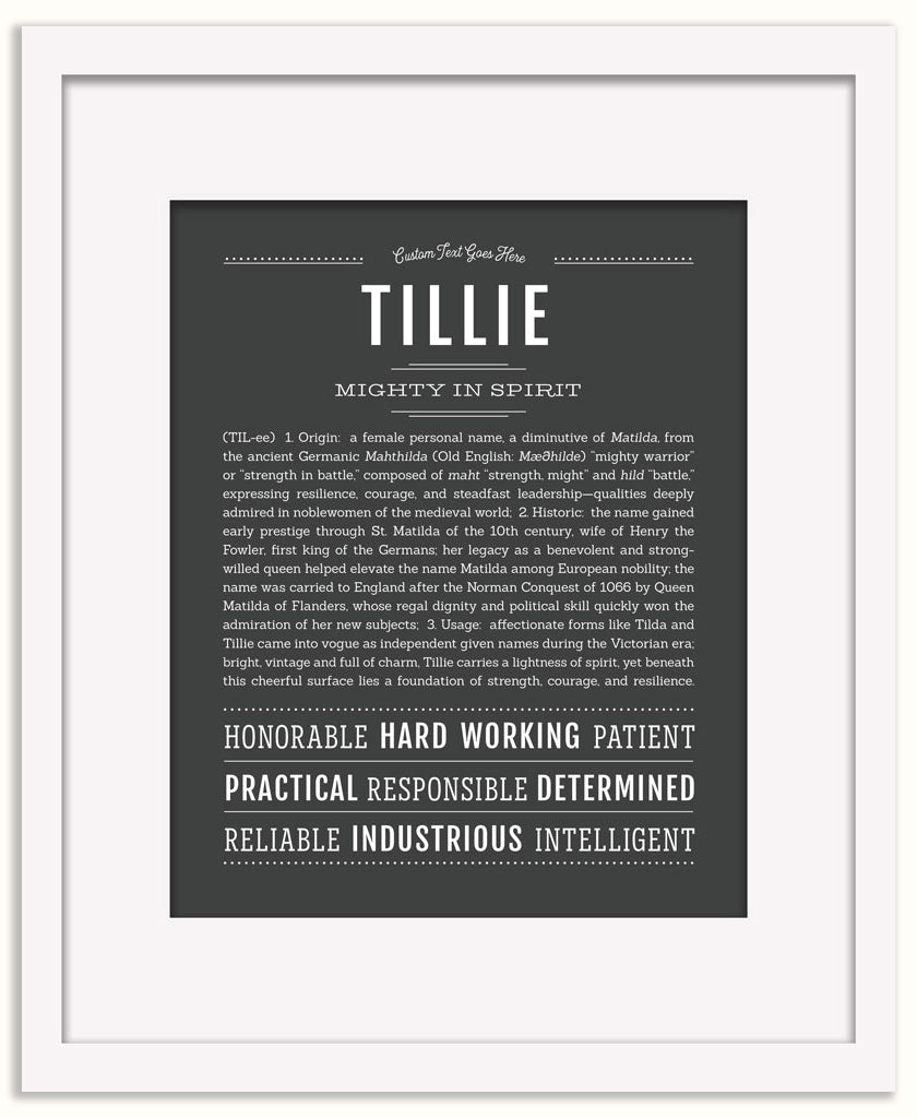 Tillie | Name Art Print