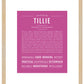 Tillie | Name Art Print