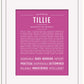 Tillie | Name Art Print