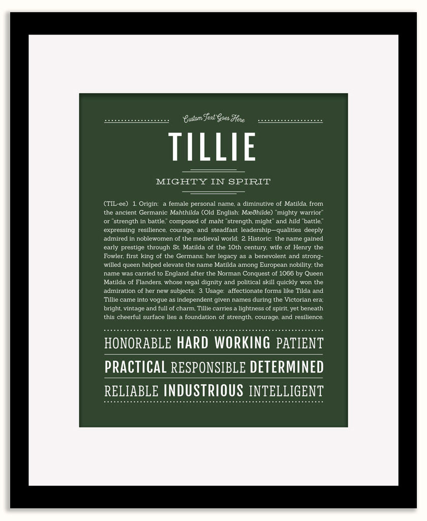 Tillie | Name Art Print