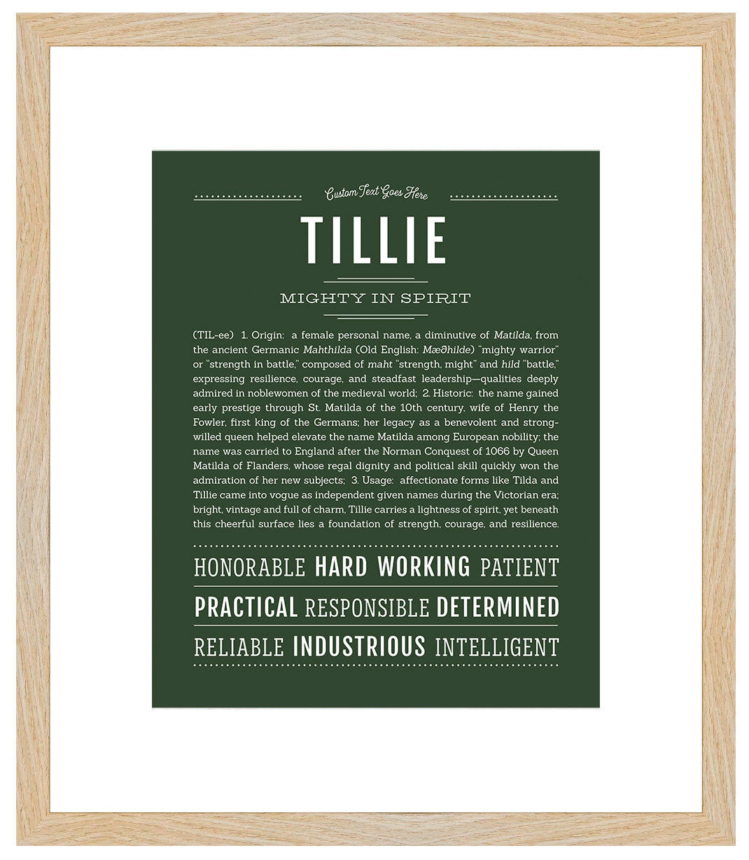 Tillie | Name Art Print