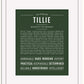 Tillie | Name Art Print