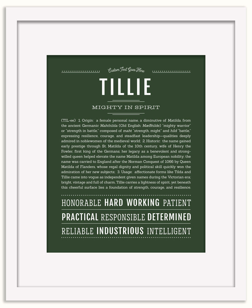 Tillie | Name Art Print