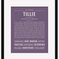 Tillie | Name Art Print