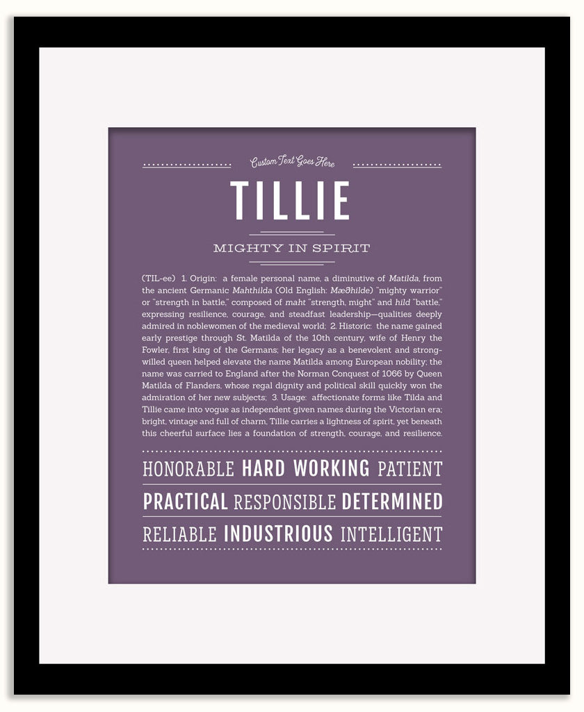 Tillie | Name Art Print