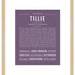 Tillie | Name Art Print