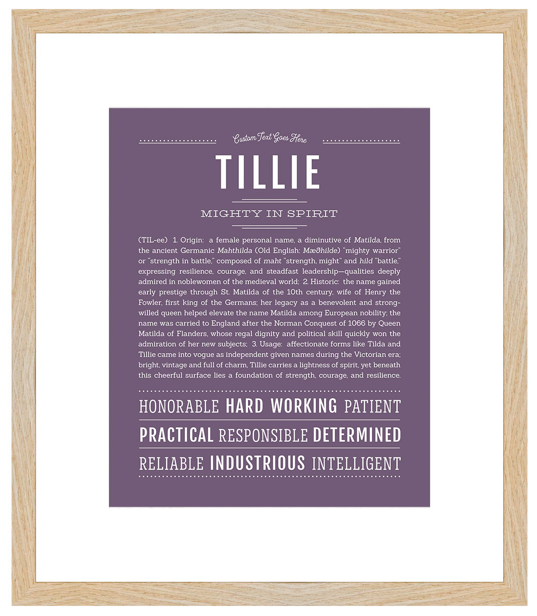 Tillie | Name Art Print