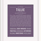 Tillie | Name Art Print