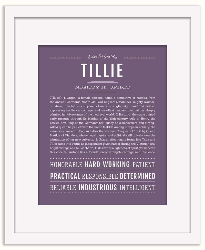 Tillie | Name Art Print