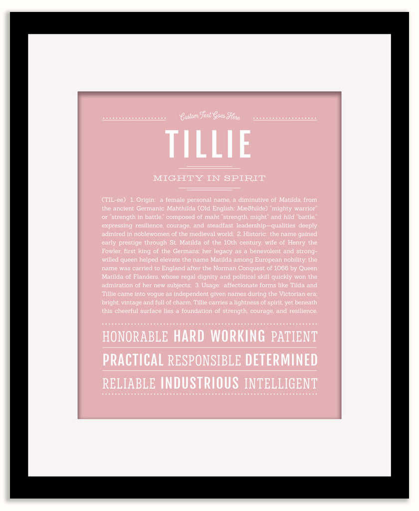 Tillie | Name Art Print