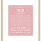 Tillie | Name Art Print