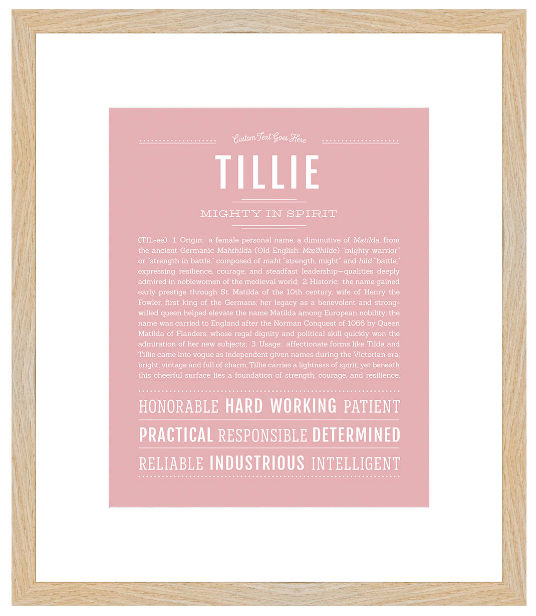 Tillie | Name Art Print