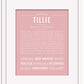 Tillie | Name Art Print