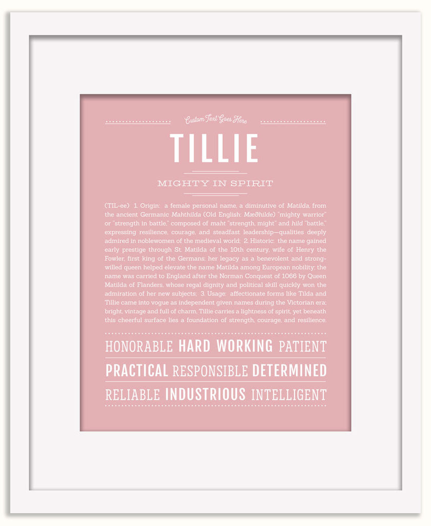 Tillie | Name Art Print