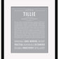 Tillie | Name Art Print