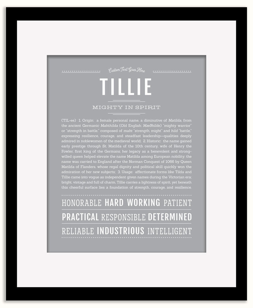 Tillie | Name Art Print