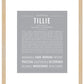 Tillie | Name Art Print