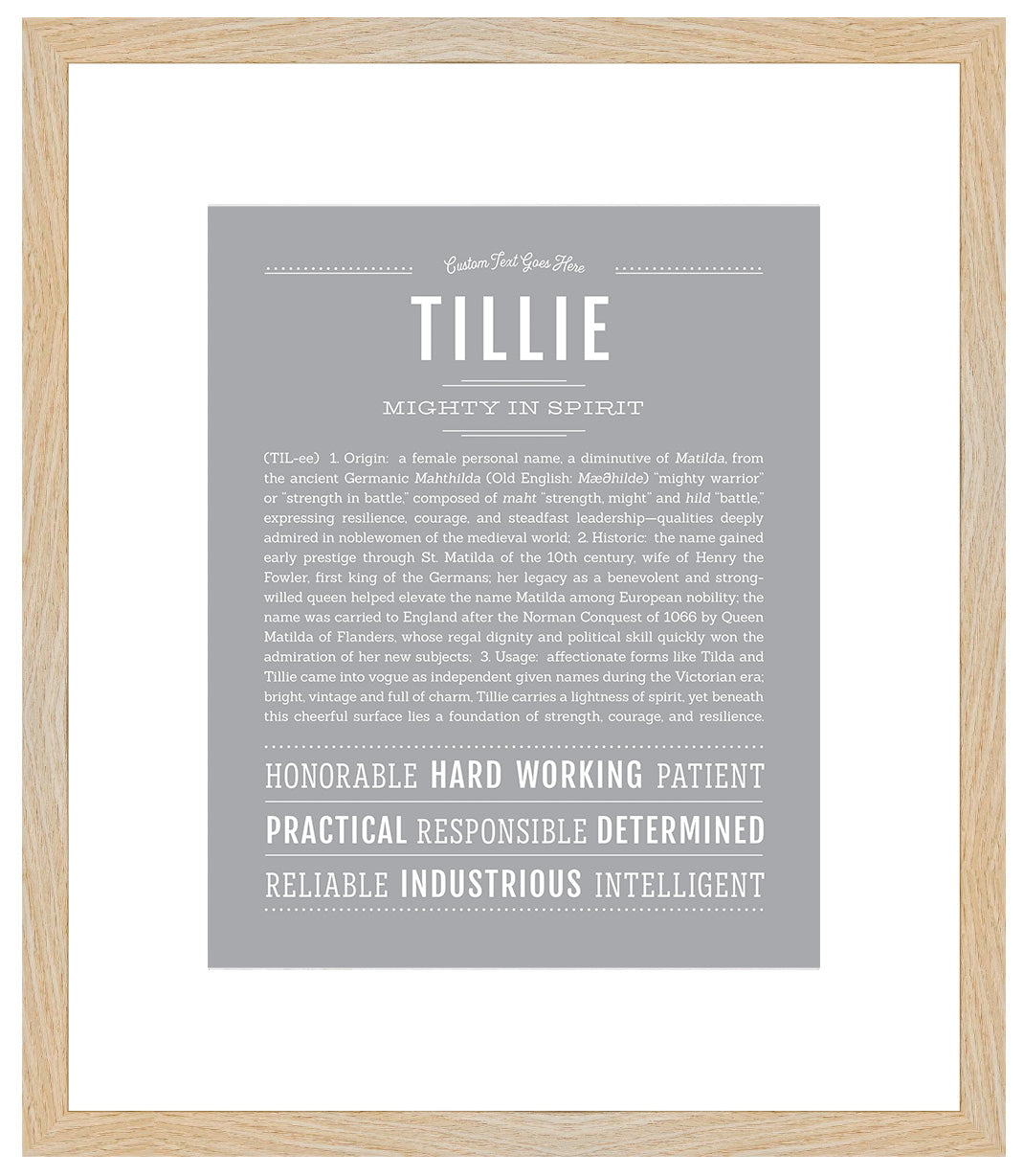 Tillie | Name Art Print