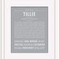 Tillie | Name Art Print