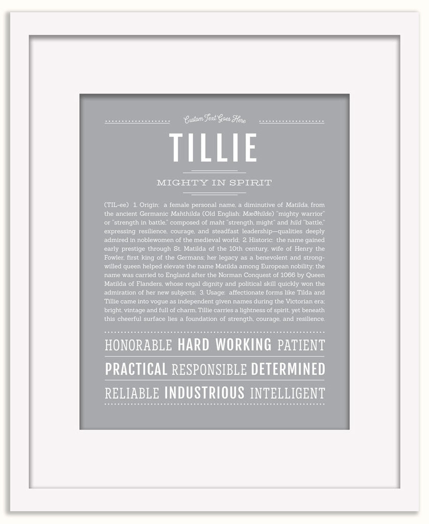 Tillie | Name Art Print