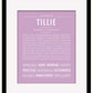 Tillie | Name Art Print