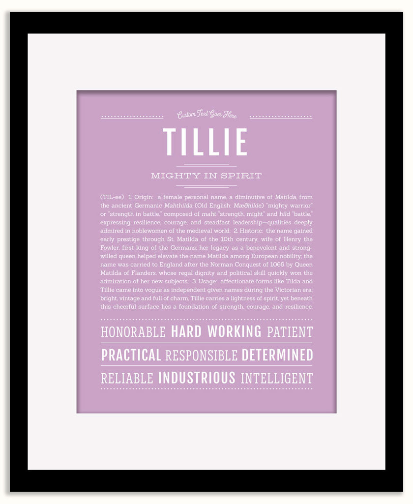 Tillie | Name Art Print