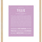 Tillie | Name Art Print
