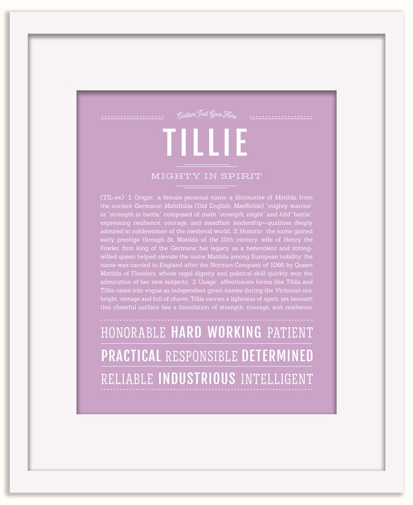 Tillie | Name Art Print