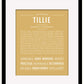 Tillie | Name Art Print