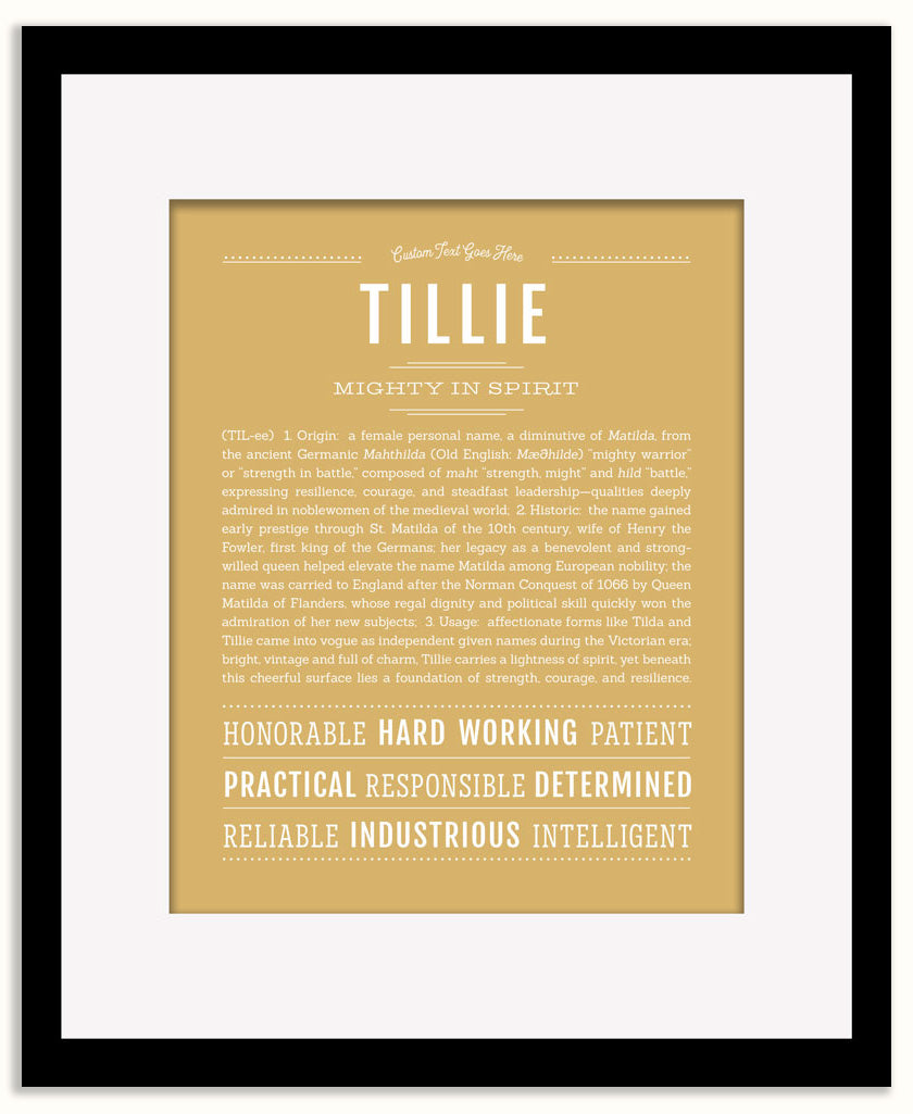Tillie | Name Art Print