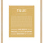 Tillie | Name Art Print