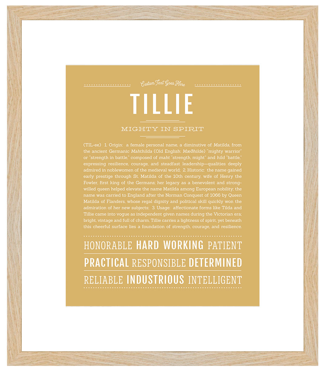 Tillie | Name Art Print