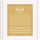 Tillie | Name Art Print