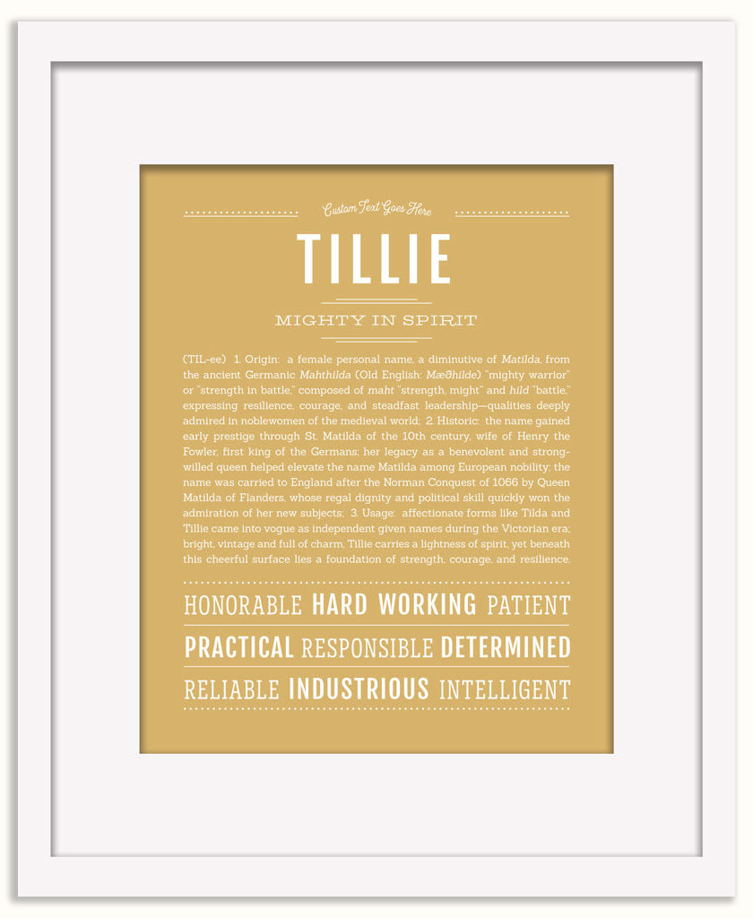 Tillie | Name Art Print