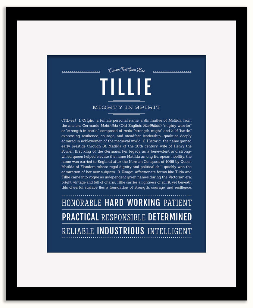 Tillie | Name Art Print