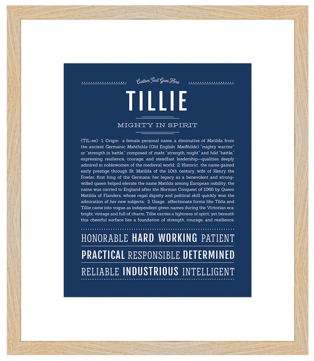 Tillie | Name Art Print