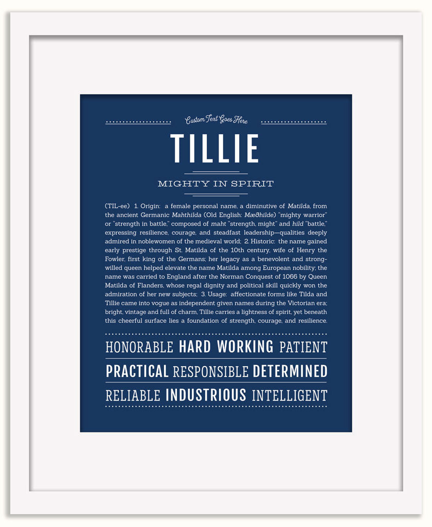 Tillie | Name Art Print