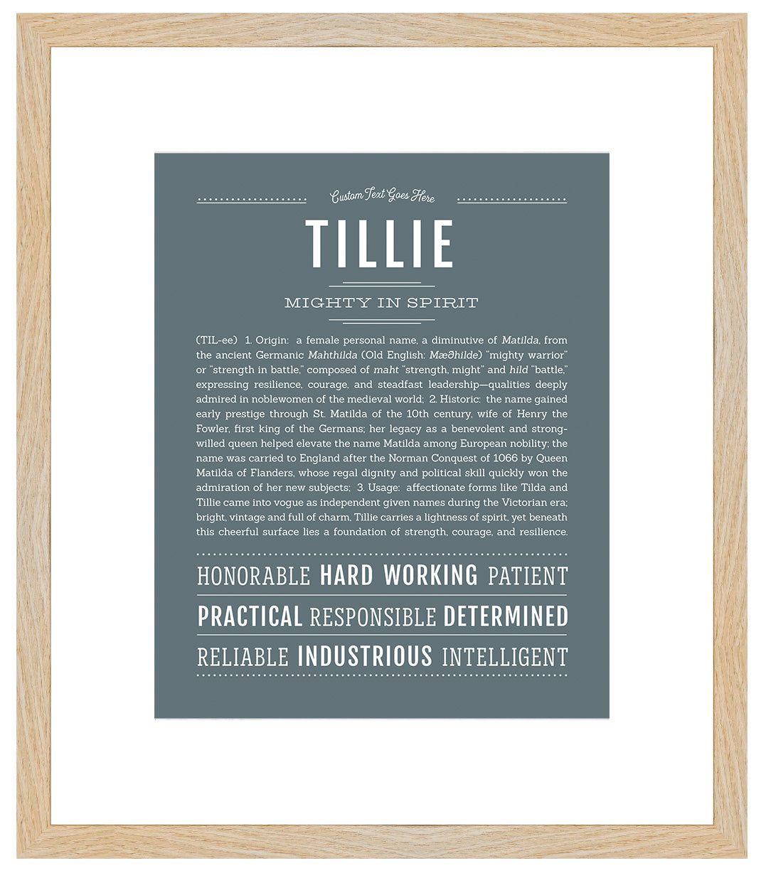 Tillie | Name Art Print