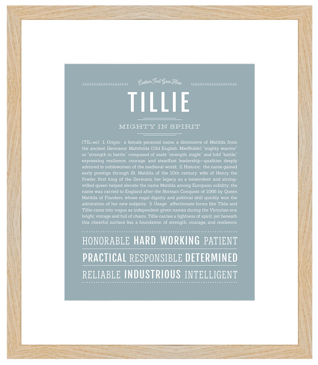 Tillie | Name Art Print