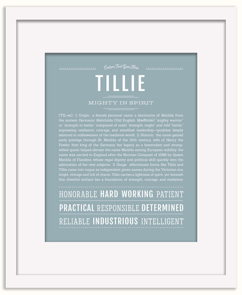 Tillie | Name Art Print