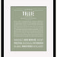 Tillie | Name Art Print