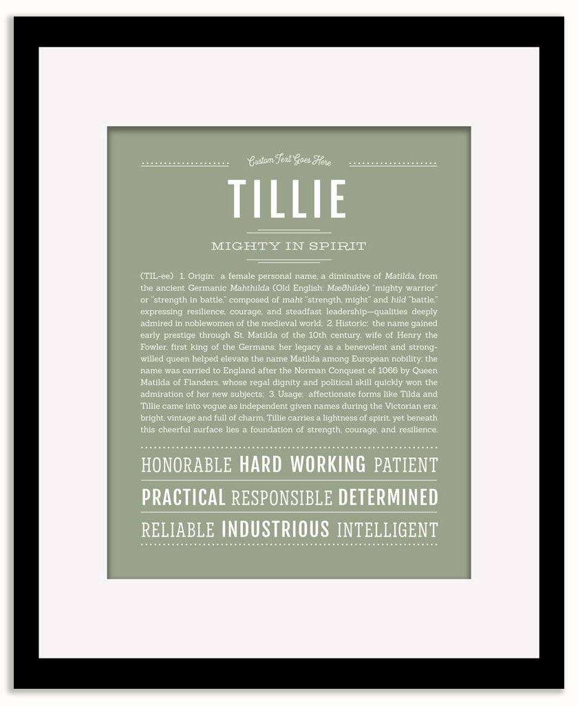 Tillie | Name Art Print