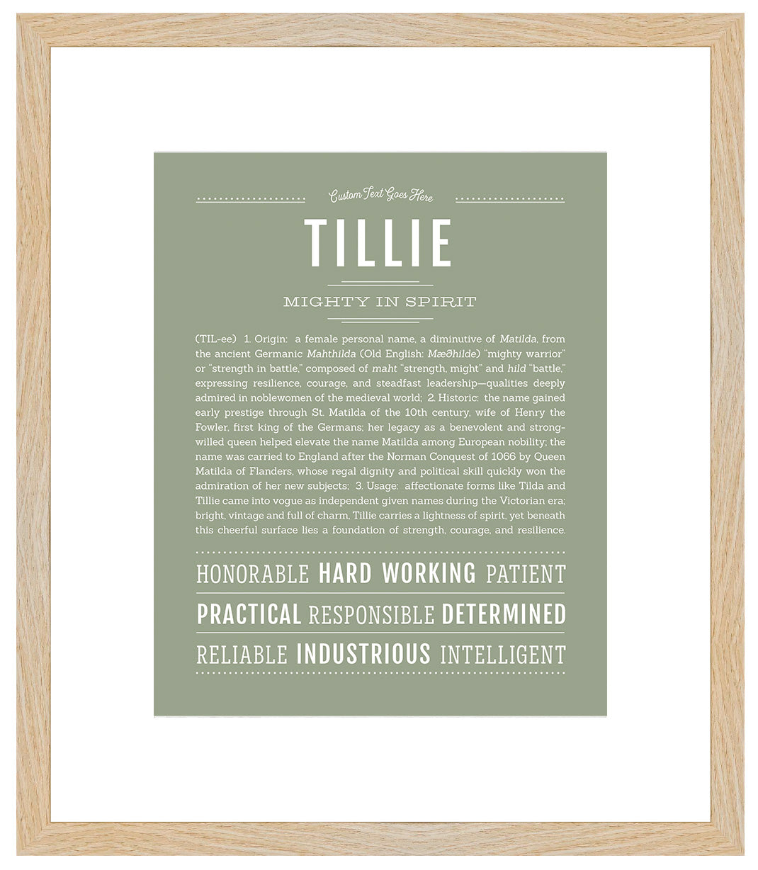Tillie | Name Art Print
