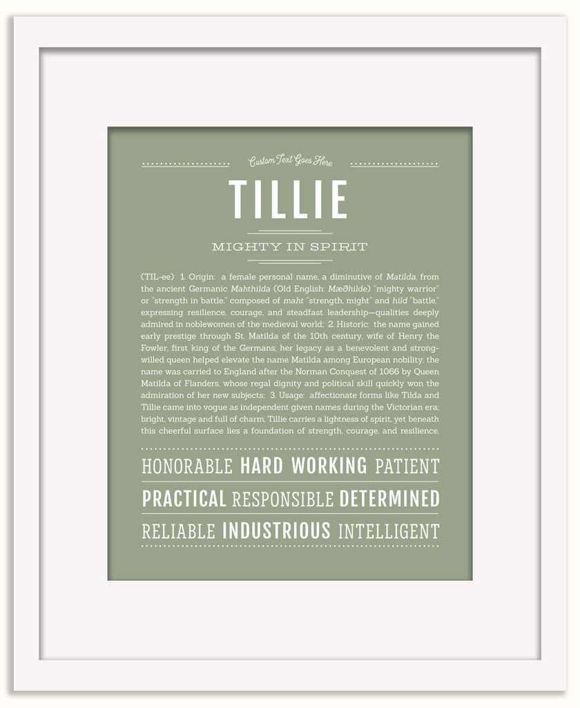 Tillie | Name Art Print