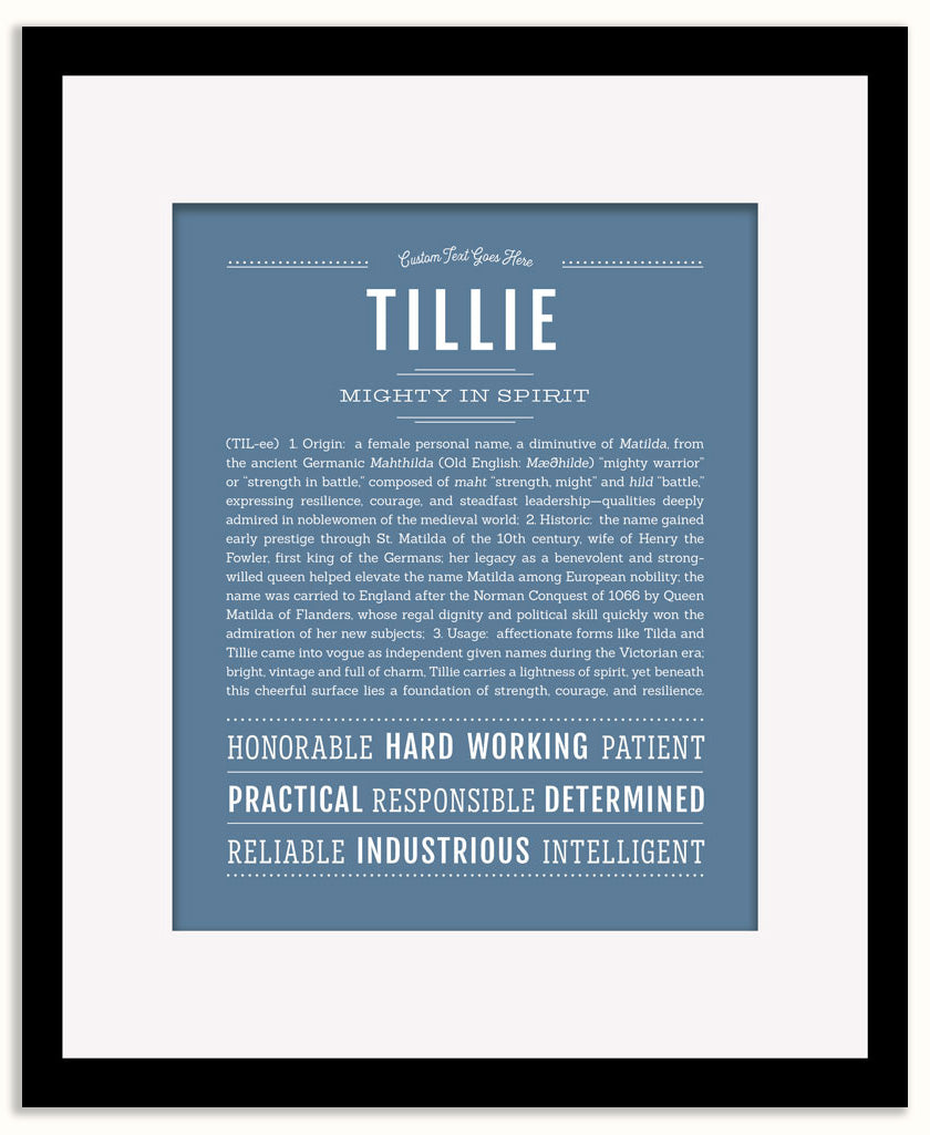 Tillie | Name Art Print