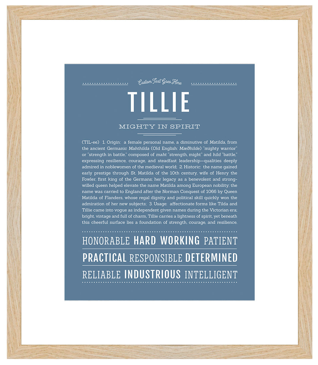 Tillie | Name Art Print
