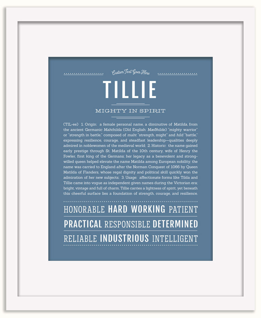 Tillie | Name Art Print