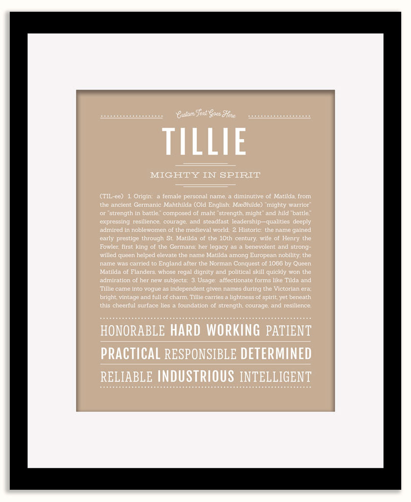 Tillie | Name Art Print